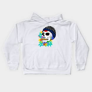 Skull and Flowers Kids Hoodie